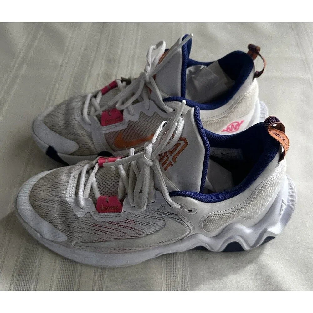 Nike Giannis Immortality 2 GS White Deep Royal Blue Pink Size 7Y DQ1943-102